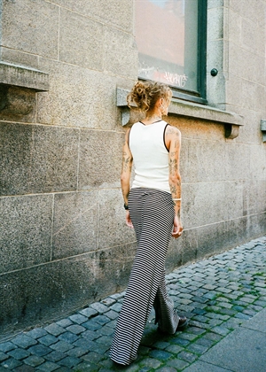 NPS kontrast tank top Ecru/Black Nørgaard På Strøget